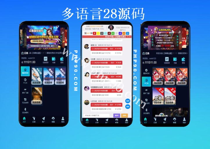 多语言28源码PC蛋蛋比特28飞艇赛车带房间机器人后台可预设