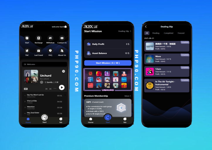 海外音乐刷单源码JKBX国外音乐刷单抢单源码运营版本下载